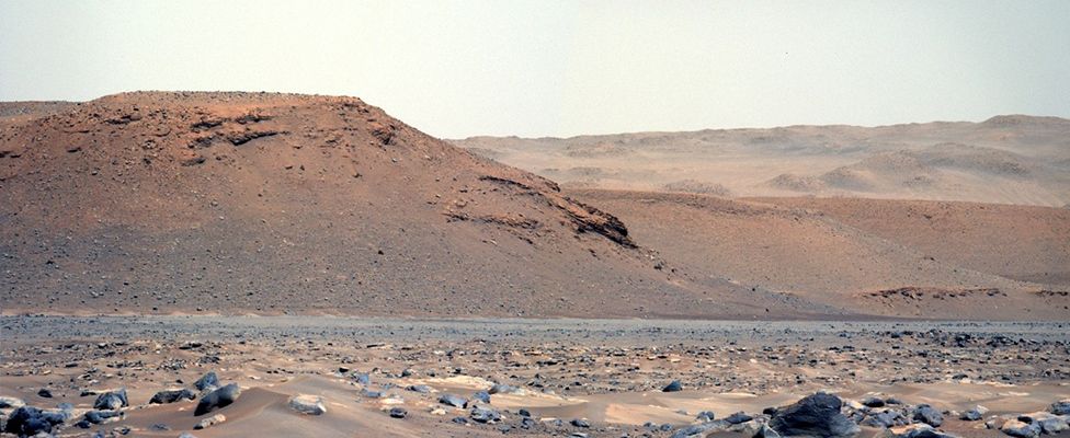 Снимок рельефа Марса.