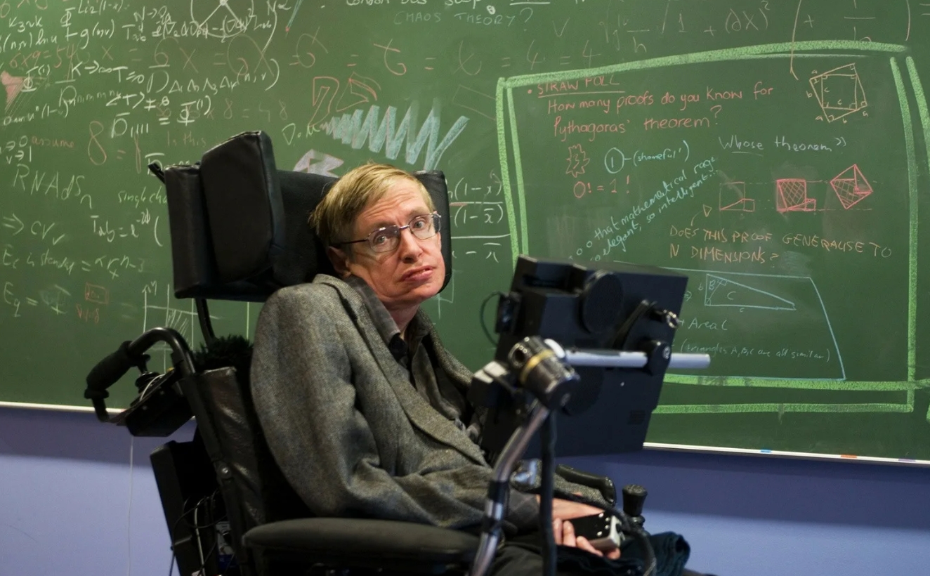 ученый в инвалидном кресле физик
