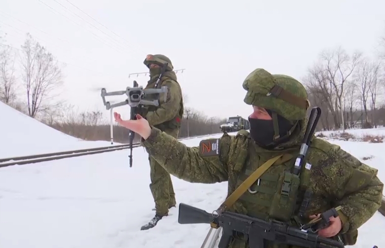 Военнослужащие бронепоезда "Волга"