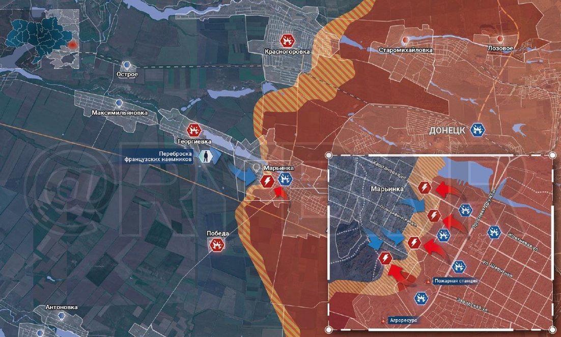 Марьинка карта боев