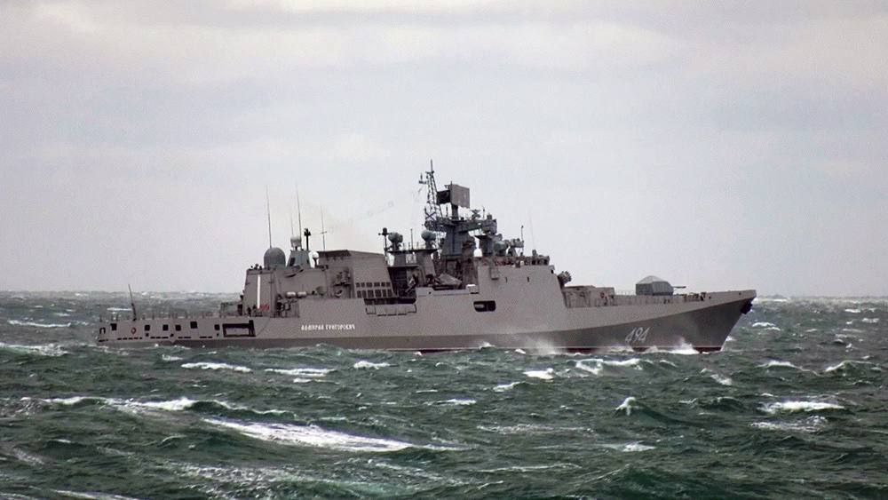 Фрегат Адмирал Григорович в Северном море. Ноябрь 2023 года