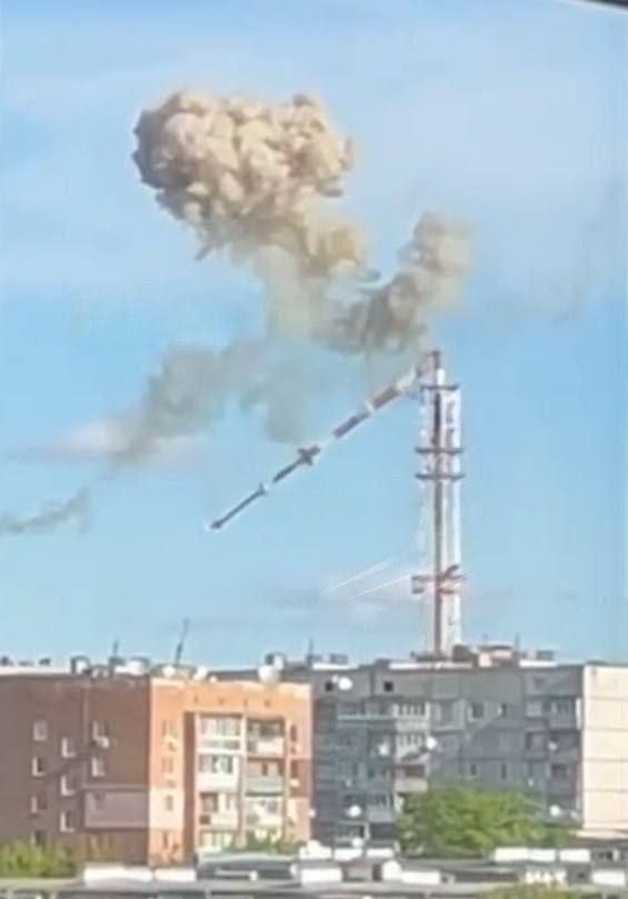 удар ракетой Х-59 по телебашне в Харькове