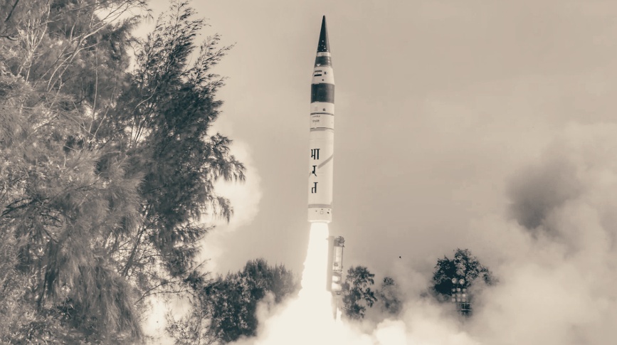 Пуск ракеты Agni-V