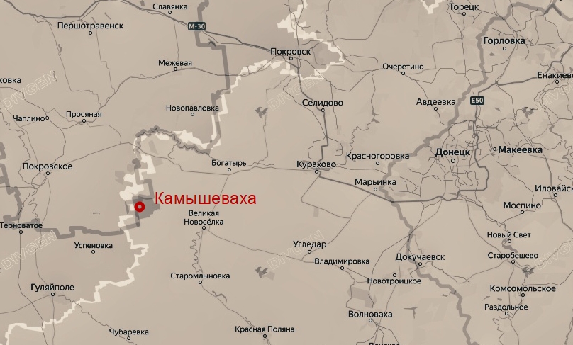 Карта Днепропетровского направления