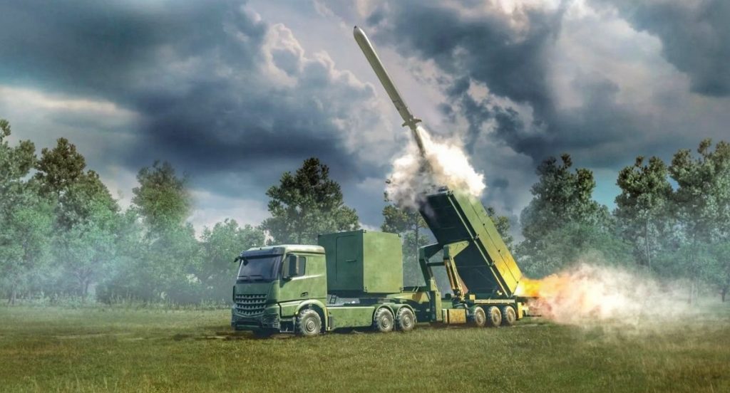 Пуск крылатой ракеты LCM Mk II.