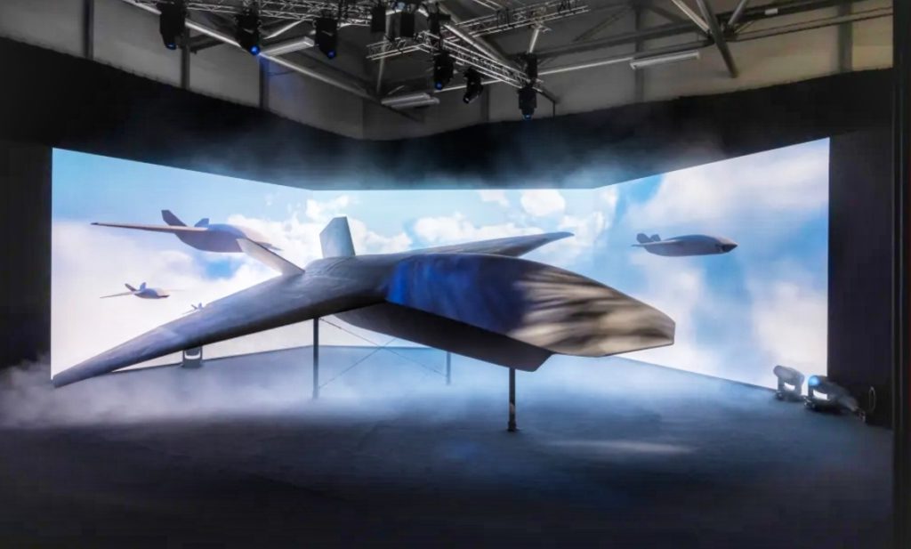 дрон Brontanax на Farnborough International Airshow 2026. Июль 2026 года.