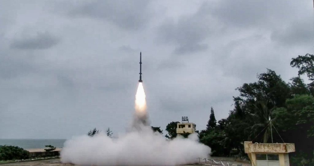 пуск индийской противовоздушной ракеты дальнего действия M1 23 июля 2026 года