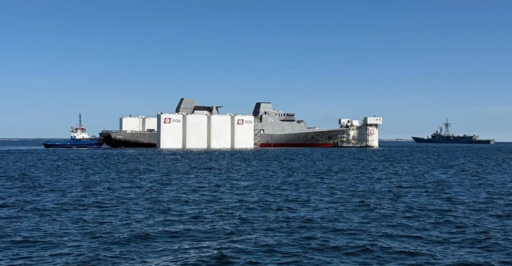 Спуск на воду фрегата Wicher 13 августа 2026 года в Гланьском заливе.