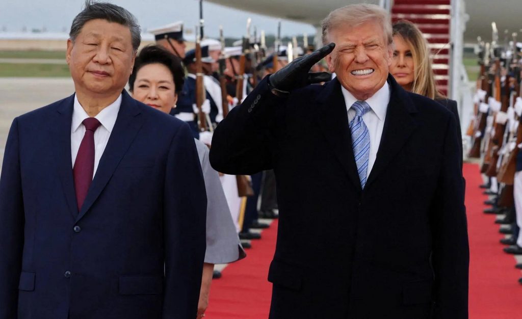 Си Цзиньпин и Дональд Трамп на авиабазе Эндрюс 24 сентября 2026 года.