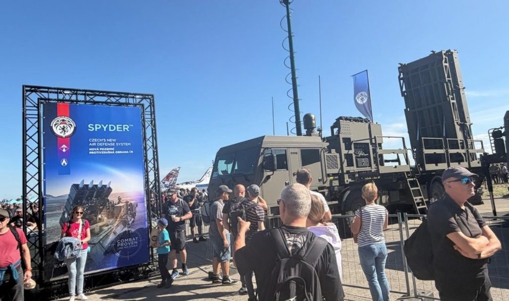 ЗРК SPYDER на выставке NATO Days in Ostrava & Czech Air Force Days. Сентябрь 2026 года.