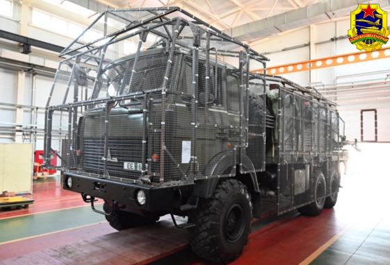 БМ-21Б "БелГрад" с мангалом против дронов.