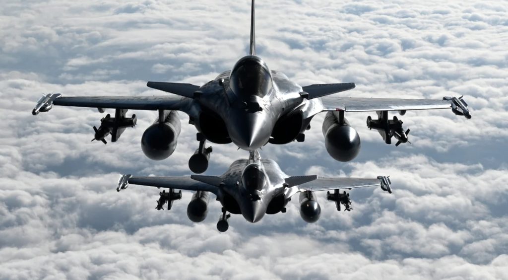 Истребители Rafale ВВС Франции.